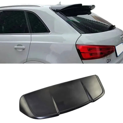 Aileron Becquet Arriere Audi Q3 8U Noir Mat - vue de profil - Becquet Voiture