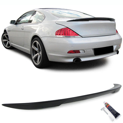 Aileron coffre M Performance noir brillant BMW Série 6 E63 E64 2003-2010 - vue de face - Becquet Voiture