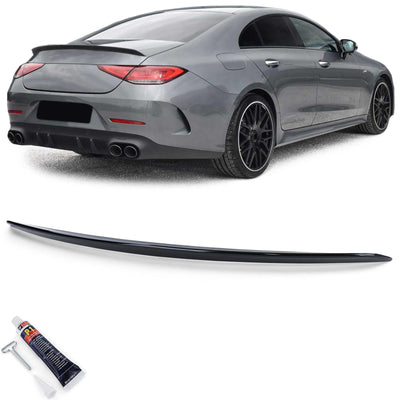 Aileron coffre Mercedes CLS C257 2017-2024 noir brillant - vue de profil - Becquet Voiture