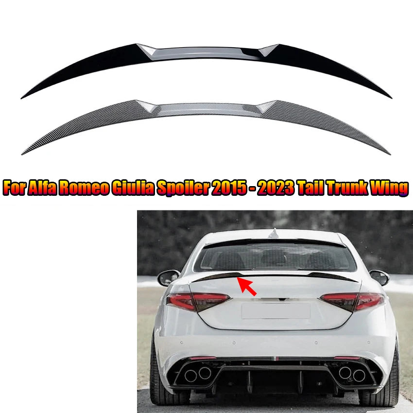Aileron de Coffre Alfa Romeo Giulia Berline 2015-2023 - vue de face - Becquet Voiture