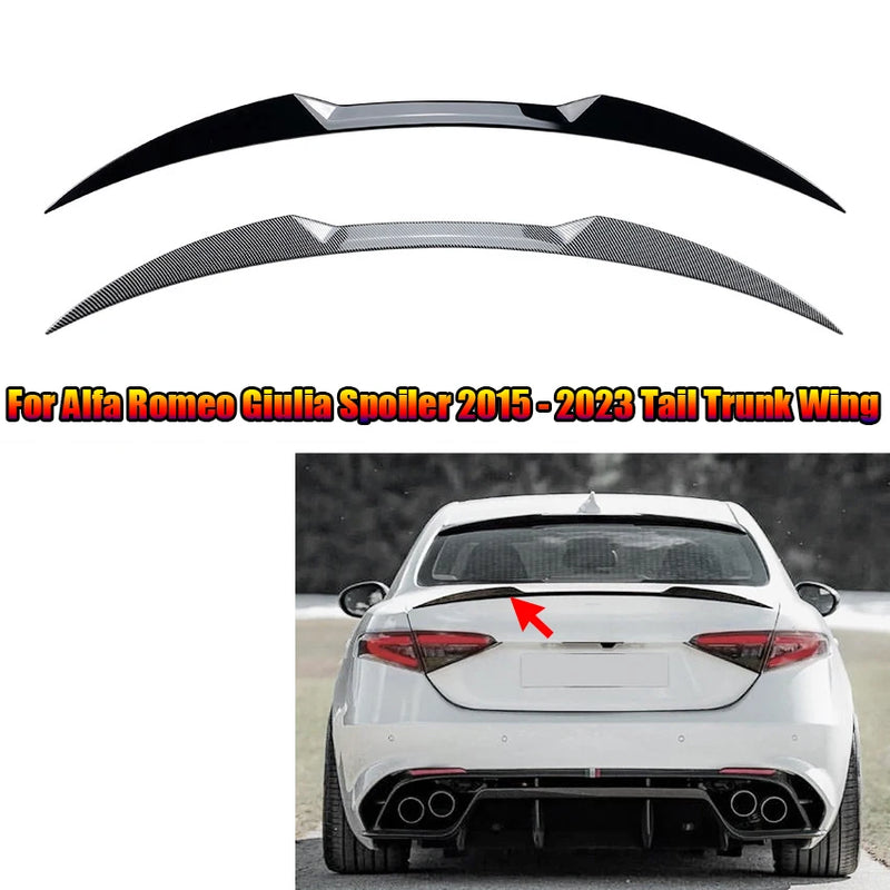 Aileron de Coffre Alfa Romeo Giulia Berline 2015-2023 - vue de face - Becquet Voiture