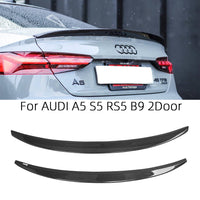 Aileron de coffre Audi A5 S5 RS5 B9 en carbone (2017-2023) - vue de profil - Becquet Voiture