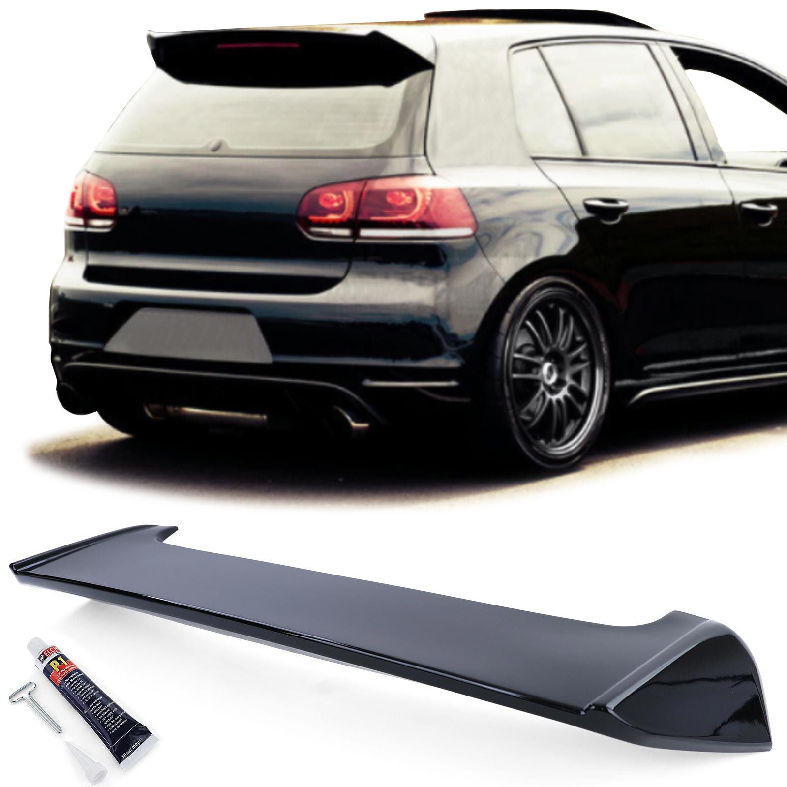 Aileron De Coffre Becquet VW Golf 6 GTI R 2008-2012 - vue de face - Becquet Voiture