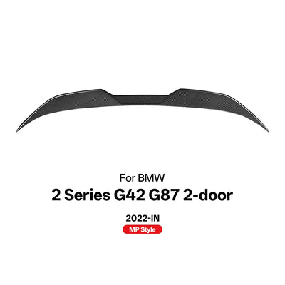 Aileron de Toit Carbone BMW Série 2 G42 G87 2022+ - détail du montage - Becquet Voiture