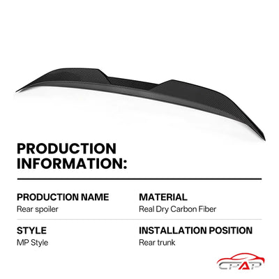 Aileron de Toit Carbone BMW Série 2 G42 G87 2022+ - vue de profil - Becquet Voiture