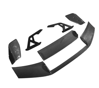 Aileron Fibre Carbone BMW G80 G82 Style AD - vue de trois-quarts - Becquet Voiture