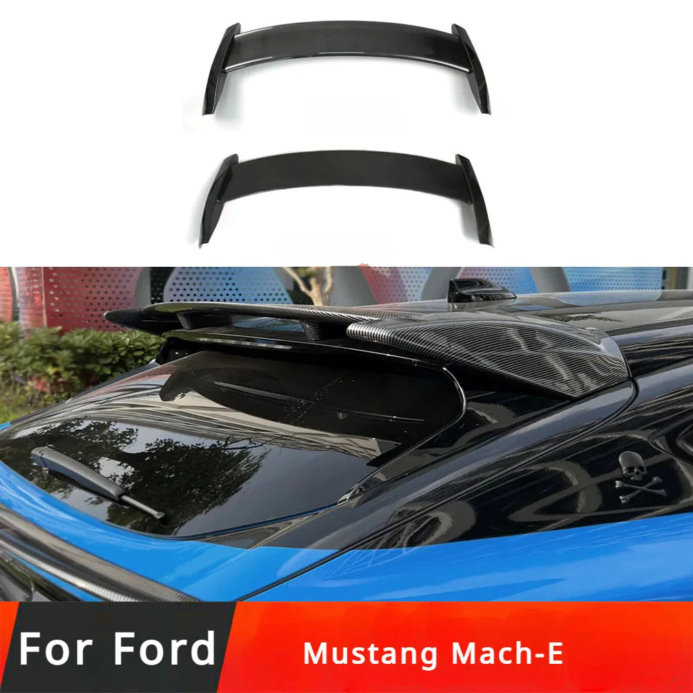 Aileron GT Ford Mustang Mach-E Carbone Sport - vue de face - Becquet Voiture