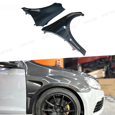 Ailes Avant Carbone Volkswagen Golf 6 MK6 GTI R - vue de face - Becquet Voiture