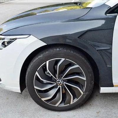 Ailes Avant Ventilées Carbone Volkswagen Golf 8 MK8 GTI R - vue de profil - Becquet Voiture