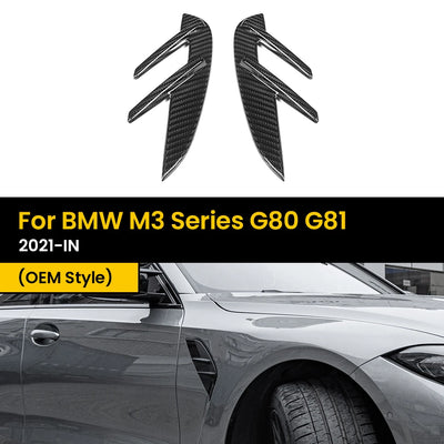Ailes Latérales Carbone BMW M3 G80 M4 G82 2021+ - vue de face - Becquet Voiture