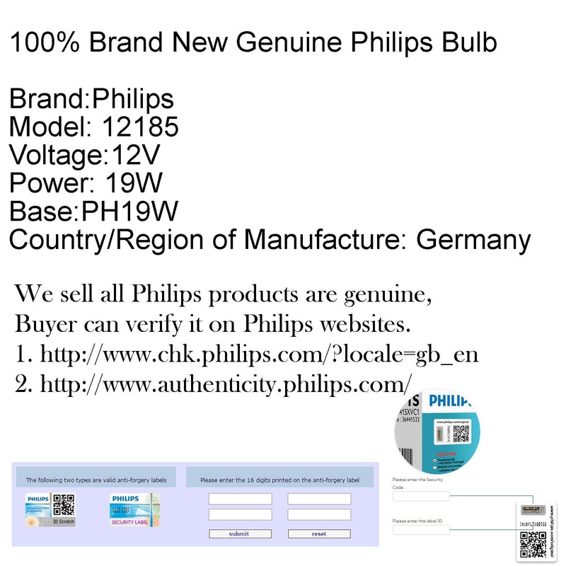 Turn Signal Bulb Philips 12185 Valeo 12V 19W PH19W - fitted on vehicle - Becquet Voiture