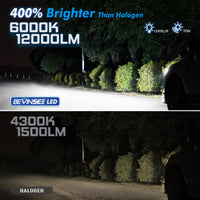 Ampoule LED BMW H7 70W 12000LM Canbus 6000K - vue de profil - Becquet Voiture