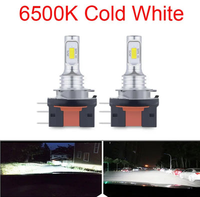 Ampoule LED H4 H7 H15 Universelle 30000LM Phare Auto - détail du montage - Becquet Voiture