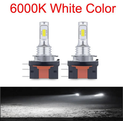 Ampoule LED H4 H7 H15 Universelle 30000LM Phare Auto - en situation - Becquet Voiture