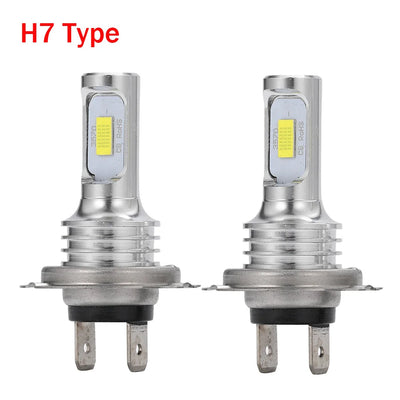 Ampoule LED H4 H7 H15 Universelle 30000LM Phare Auto - installé sur véhicule - Becquet Voiture