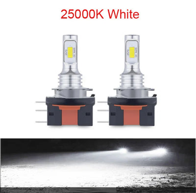 Ampoule LED H4 H7 H15 Universelle 30000LM Phare Auto - vue de profil 2 - Becquet Voiture