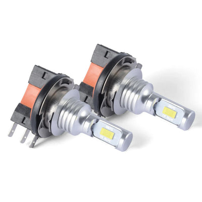 Ampoule LED H4 H7 H15 Universelle 30000LM Phare Auto - vue de trois-quarts - Becquet Voiture