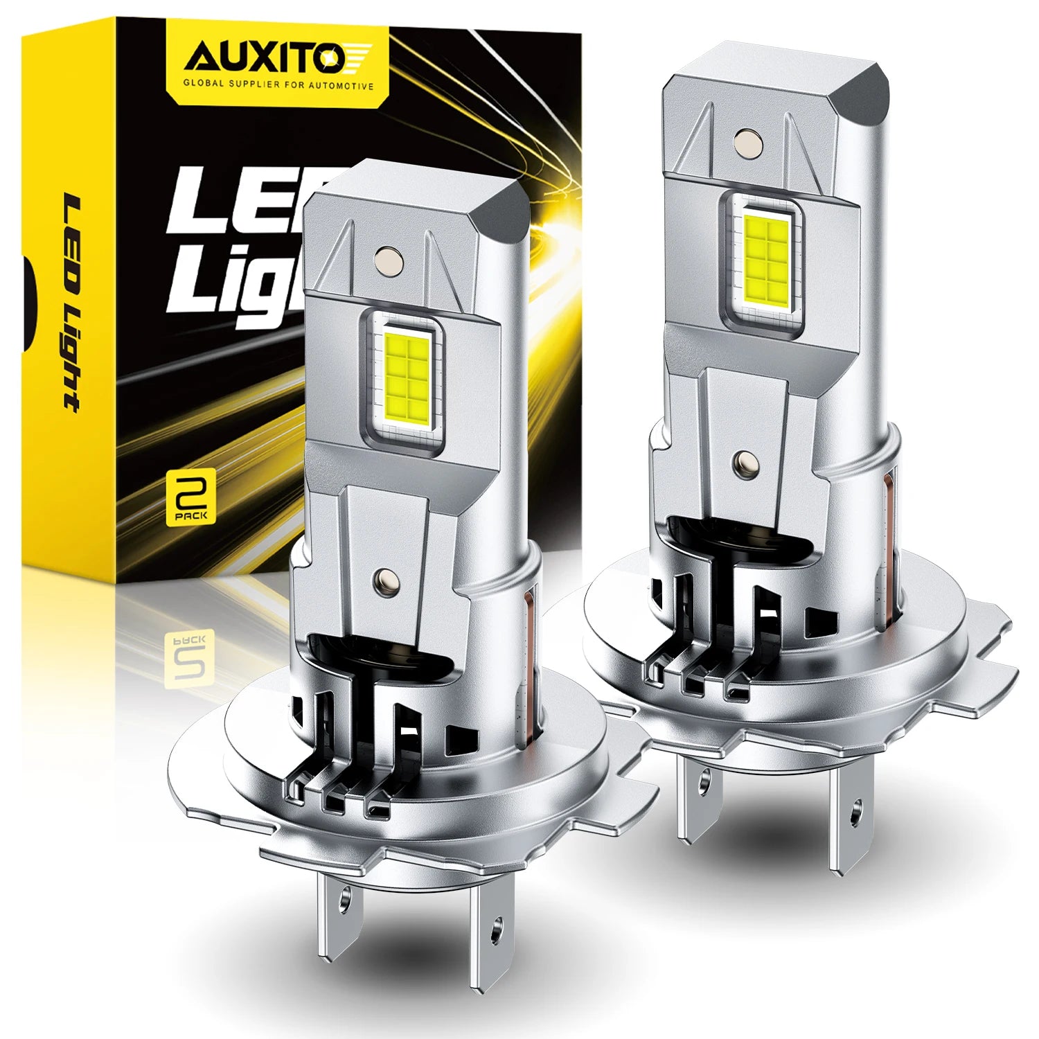 Ampoule LED H7 Universelle CANBUS Phare Voiture - vue de face - Becquet Voiture