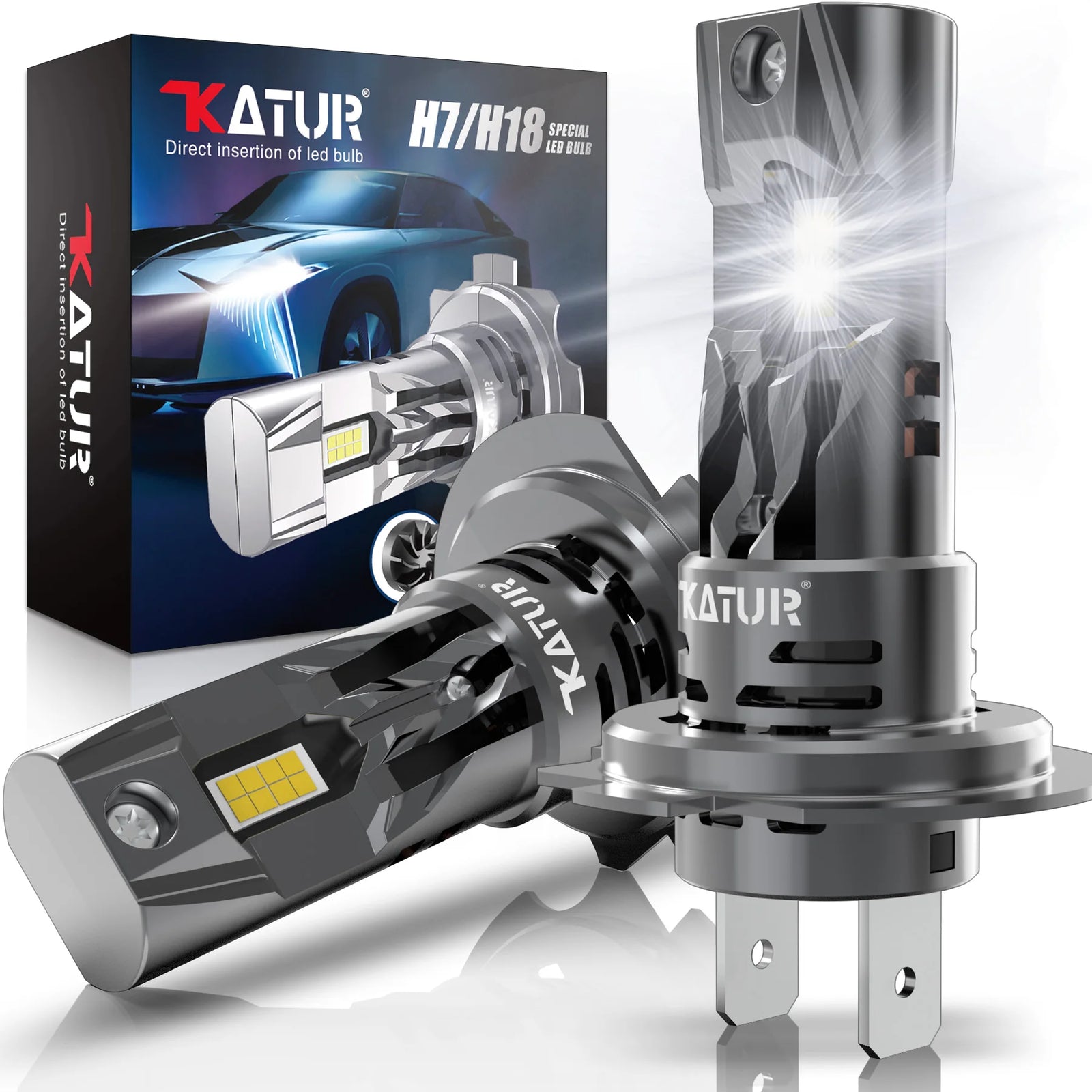 Ampoule LED Universelle Phare Voiture Multi-Culots - vue de face - Becquet Voiture