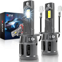 Universal LED Car Headlight Bulb Multi-Base - close-up view - Becquet Voiture