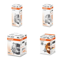 OSRAM Halogenlampen H1 H3 H4 H7 24V Lkw - Dreiviertelansicht - Becquet Voiture