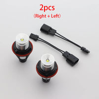 Ampoules LED Angel Eyes 6000K BMW X3 E83 2007-2011 - vue rapprochée - Becquet Voiture