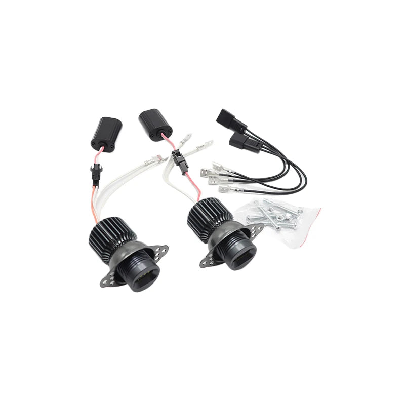 Ampoules LED Angel Eyes 60W BMW Série 3 E90 E91 LCI - vue arrière - Becquet Voiture