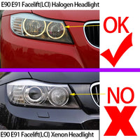 Ampoules LED Angel Eyes 60W BMW Série 3 E90 E91 LCI - vue de profil - Becquet Voiture