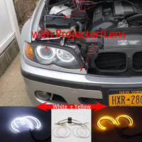 Ampoules LED Angel Eyes BMW Série 3 E46 1998-2005 - installé sur véhicule 2 - Becquet Voiture