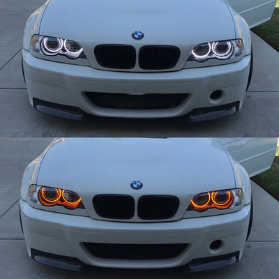 Ampoules LED Angel Eyes BMW Série 3 E46 1998-2005 - packshot studio - Becquet Voiture
