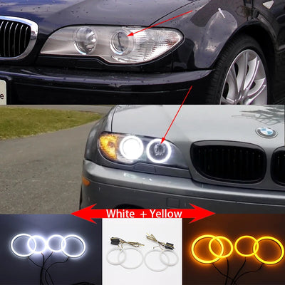 Ampoules LED Angel Eyes BMW Série 3 E46 1998-2005 - vue rapprochée 2 - Becquet Voiture