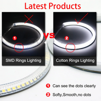 Ampoules LED Angel Eyes BMW Série 3 E90 2005-2008 - vue arrière - Becquet Voiture