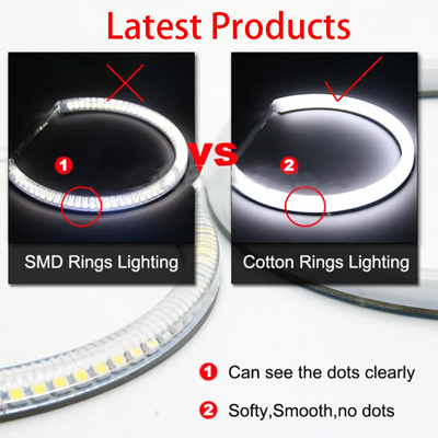 Ampoules LED Angel Eyes BMW Série 3 E90 2005-2008 - vue arrière - Becquet Voiture