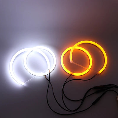 Ampoules LED Angel Eyes BMW Série 3 E90 2005-2008 - vue de trois-quarts - Becquet Voiture