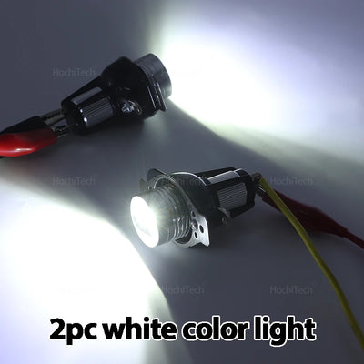 Ampoules LED Angel Eyes BMW Série 3 E90 E91 Berline Touring 2009-2011 - détail du montage - Becquet Voiture
