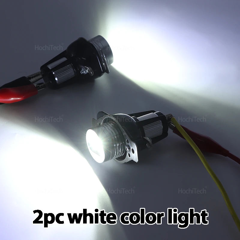Ampoules LED Angel Eyes BMW Série 3 E90 E91 Berline Touring 2009-2011 - détail du montage - Becquet Voiture