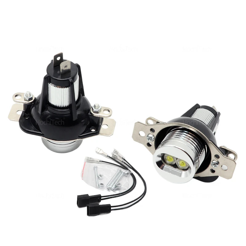 Ampoules LED Angel Eyes BMW Série 3 E90 E91 Berline Touring 2009-2011 - vue arrière - Becquet Voiture