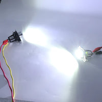 Ampoules LED Angel Eyes BMW Série 3 E90 E91 Berline Touring 2009-2011 - vue de trois-quarts - Becquet Voiture