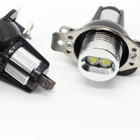 Ampoules LED Angel Eyes BMW Série 3 E90 E91 LCI 2009-2011 - installé sur véhicule - Becquet Voiture