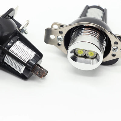 Ampoules LED Angel Eyes BMW Série 3 E90 E91 LCI 2009-2011 - installé sur véhicule - Becquet Voiture
