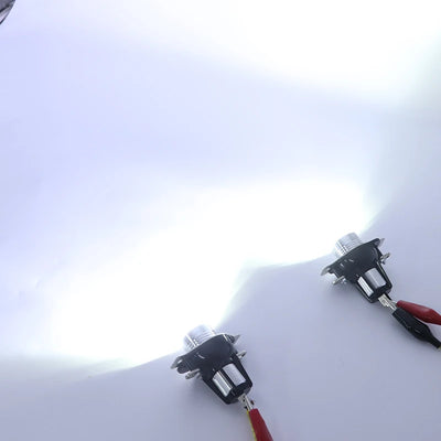 Ampoules LED Angel Eyes BMW Série 3 E90 E91 LCI 328i 335i - vue de trois-quarts - Becquet Voiture