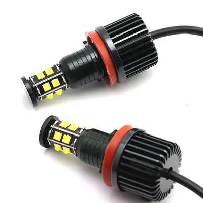 Ampoules LED Angel Eyes BMW Série 3 E90 E92 E93 M3 2008-2013 - installé sur véhicule - Becquet Voiture