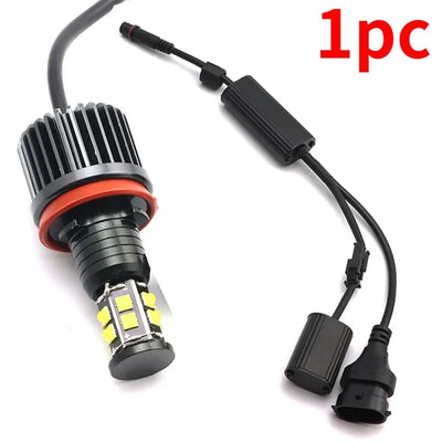 Ampoules LED Angel Eyes BMW Série 3 E90 E92 E93 M3 2008-2013 - vue rapprochée - Becquet Voiture