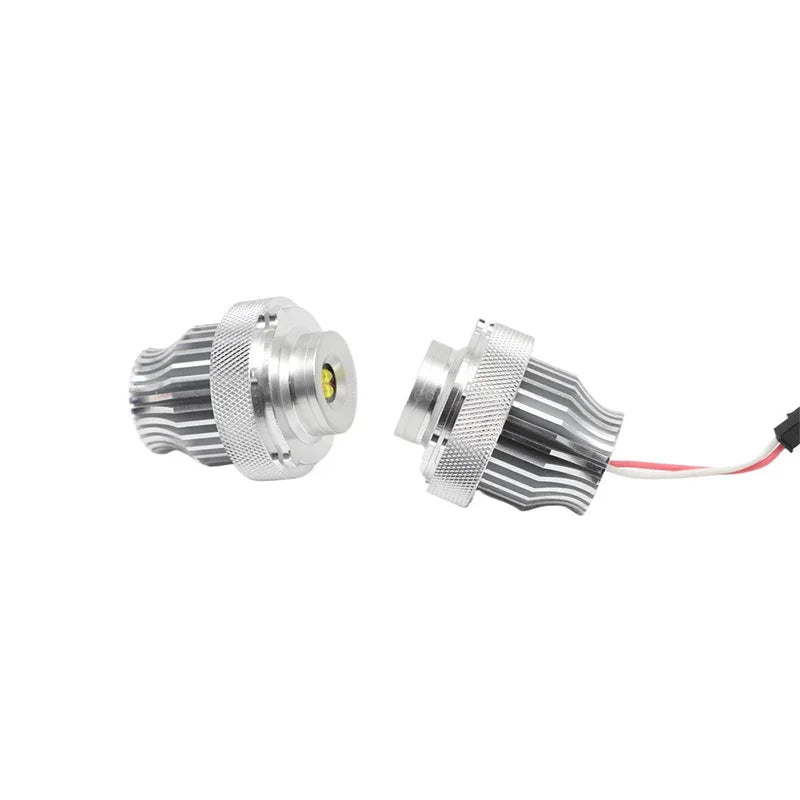 Ampoules LED Angel Eyes BMW Série 5 E60 E61 2007-2010 - installé sur véhicule - Becquet Voiture