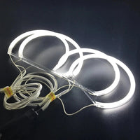 Ampoules LED Angel Eyes CCFL BMW E46 6000K Coupé Berline - vue de profil - Becquet Voiture