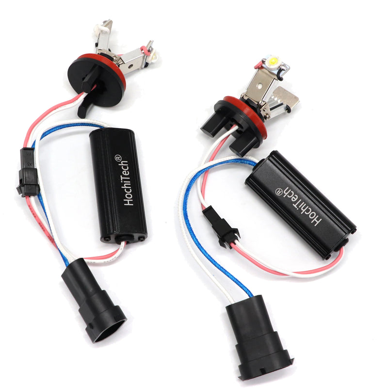Ampoules LED Angel Eyes H8 40W BMW X5 X6 E70 E71 E72 2007-2011 - installé sur véhicule - Becquet Voiture