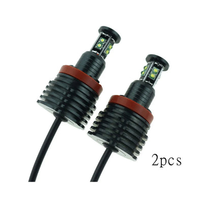 Ampoules LED Angel Eyes H8 Canbus BMW Série 5 E60 E61 - détail du montage - Becquet Voiture