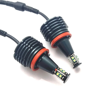Ampoules LED Angel Eyes H8 Canbus BMW Série 5 E60 E61 - vue de trois-quarts - Becquet Voiture