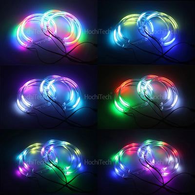 Ampoules LED Angel Eyes RVB BMW Série 3 5 7 E36 E46 E39 E38 - installé sur véhicule - Becquet Voiture