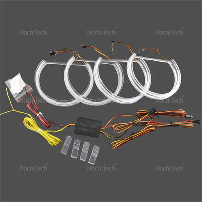 Ampoules LED Angel Eyes RVB BMW Série 3 5 7 E36 E46 E39 E38 - vue arrière - Becquet Voiture